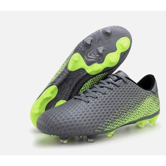 HAWKWELL Men's Athletic Soccer Cleats Outdoor Training GREY 11 - Picture 5 of 6